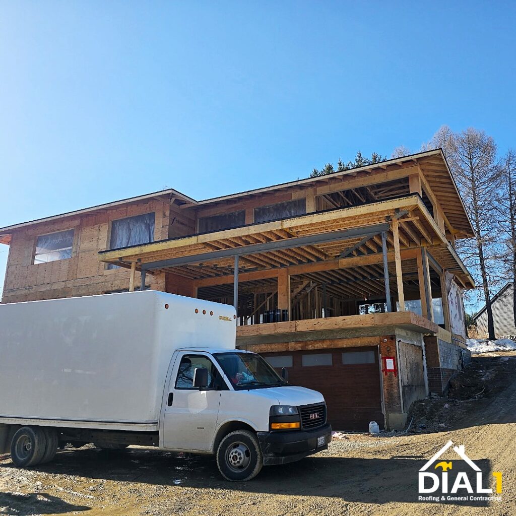 house wit newly added addition